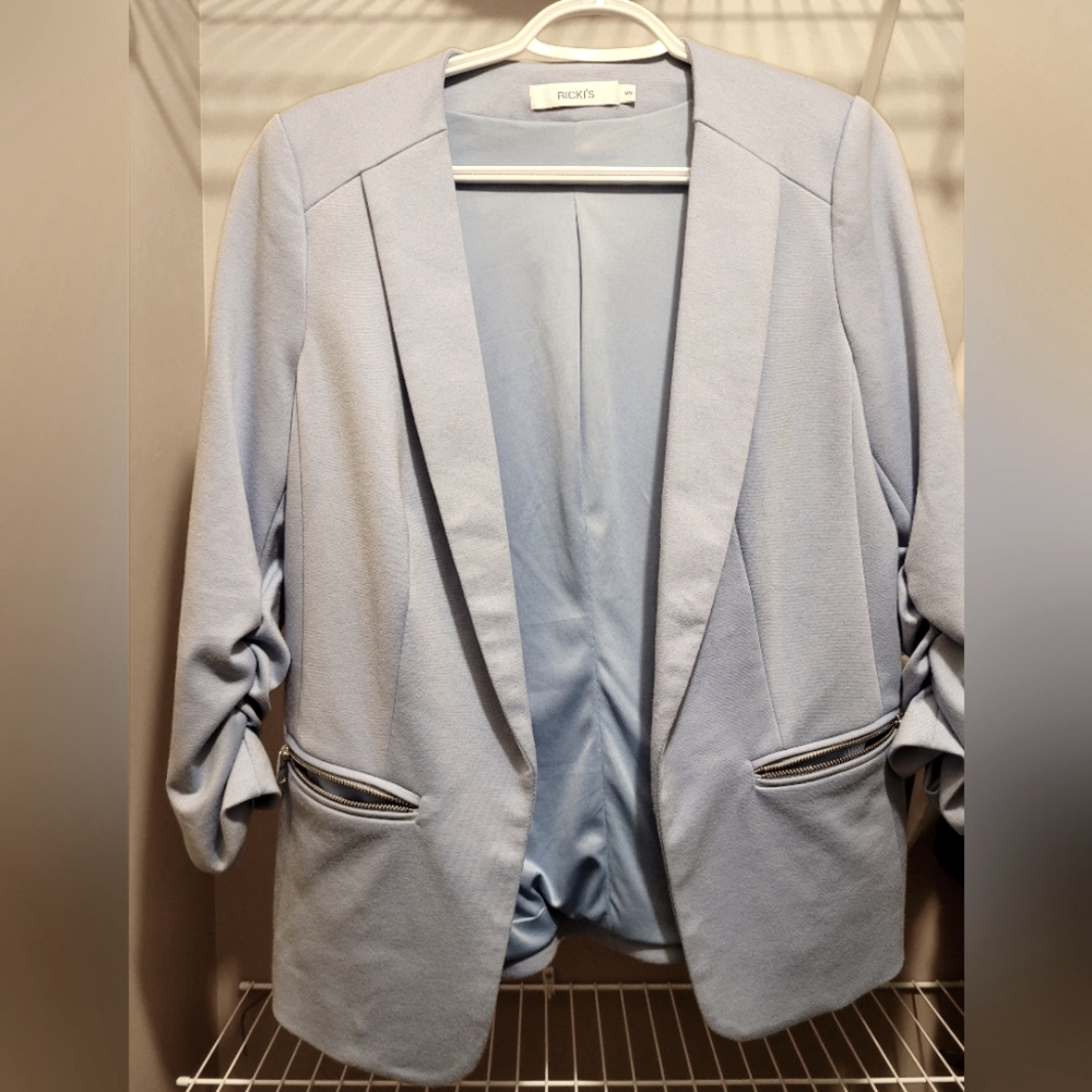 Baby blue blazer- RICKYS